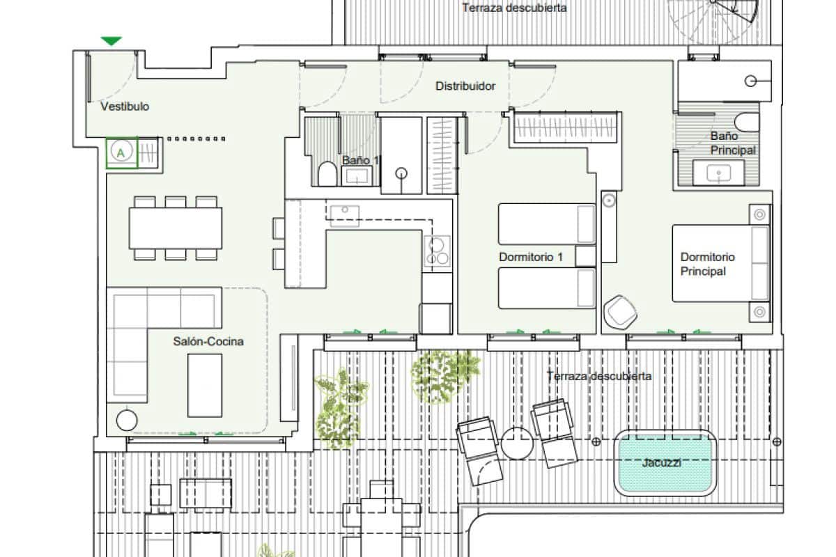 Apartamento de 3 habitaciones en Mijas en venta con piscina garaje - 650.000 € (Ref: 9698978)