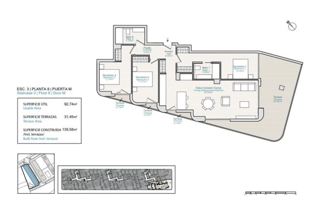 2 slaapkamer Appartement te koop in La Villajoyosa / Vila Joiosa met zwembad garage - € 380.000 (Ref: 9712283)