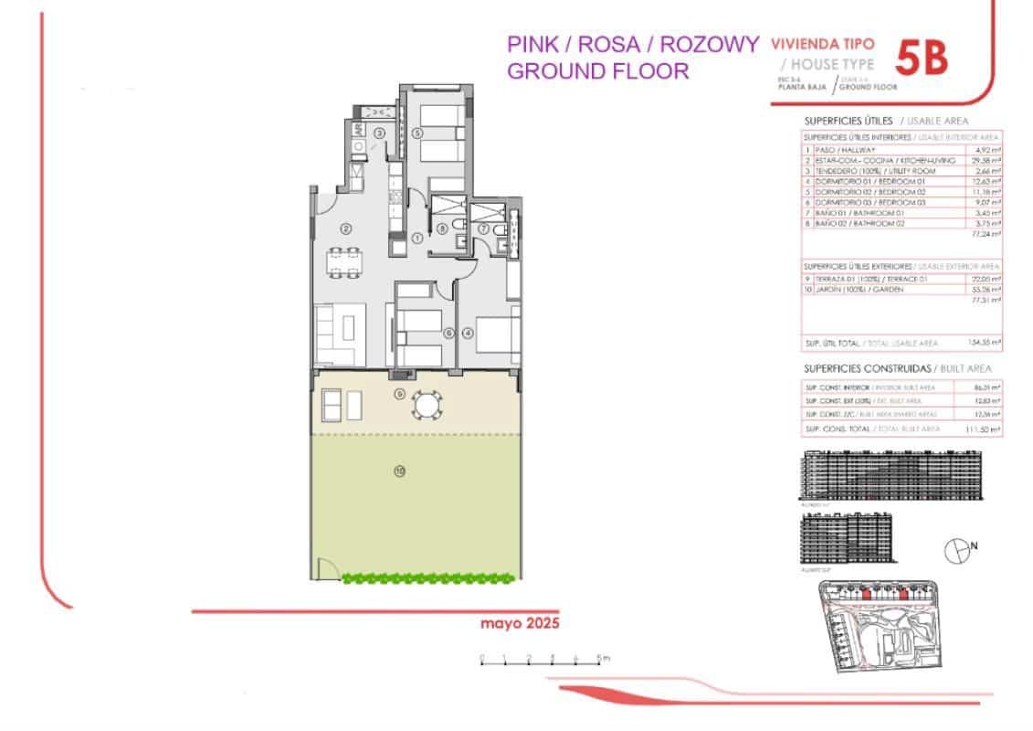 2 bedroom Apartment for sale in Punta Prima with pool - € 344,000 (Ref: 9722024)