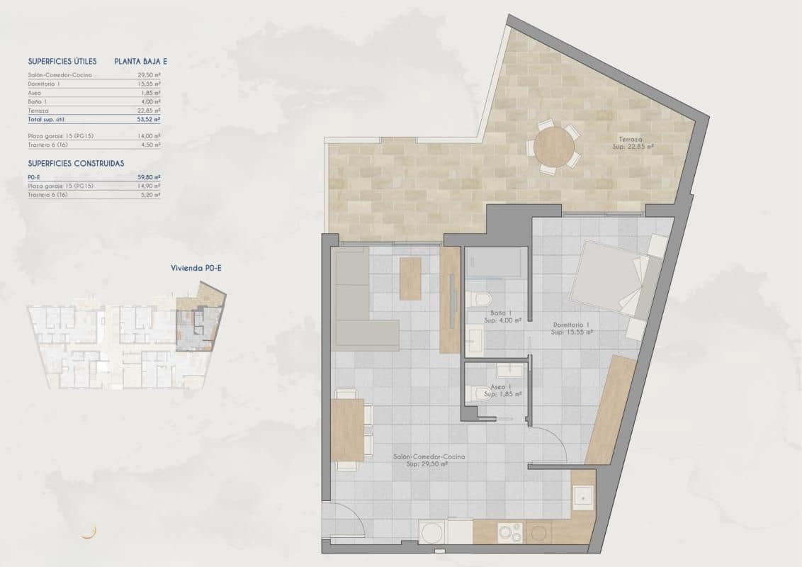 Apartamento de 2 habitaciones en Lo Pagan en venta con piscina - 278.000 € (Ref: 9722100)