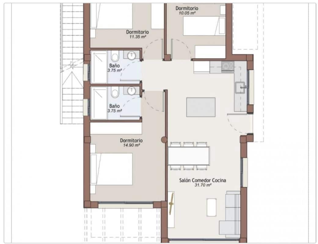 3 bedroom Villa for sale in Vera with pool - € 429,000 (Ref: 9722134)