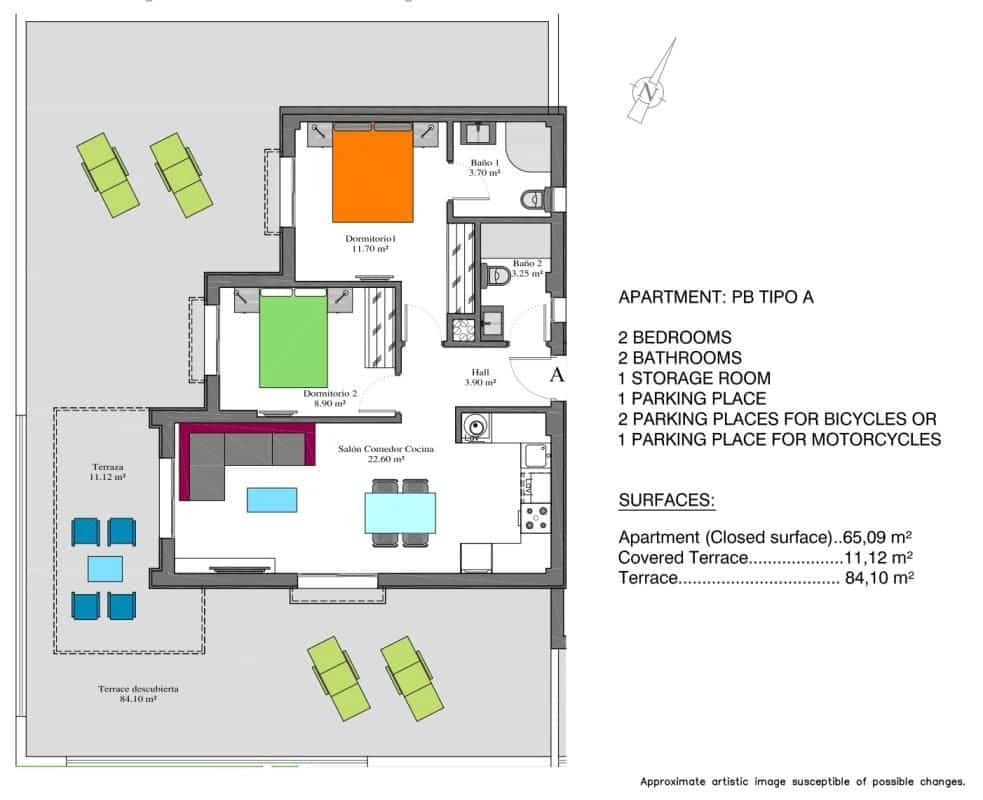 Apartamento de 2 habitaciones en Orihuela Costa en venta con piscina - 283.000 € (Ref: 9730353)