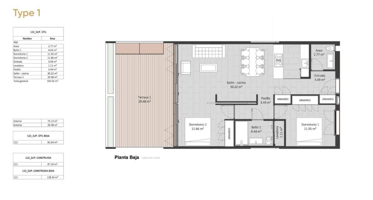 3 quarto Apartamento para venda em New Golden Mile com piscina - 799 000 € (Ref: 9745334)