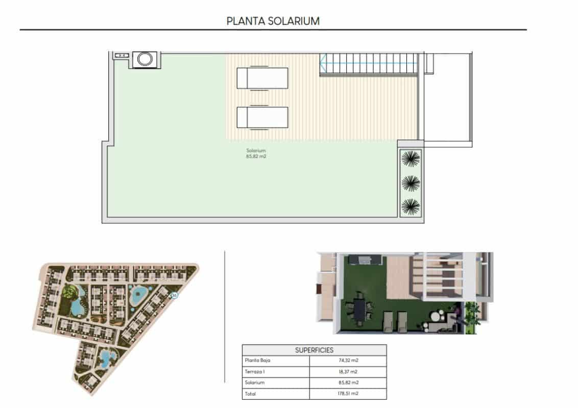 2 sypialnia Bungalow na sprzedaż w Los Balcones z basenem - 309 900 € (Ref: 9762201)