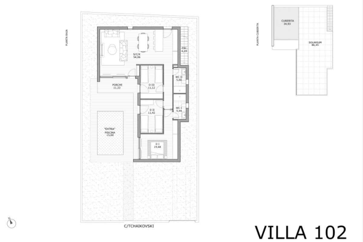 3 sovrum Villa till salu i San Miguel de Salinas med pool - 429 900 € (Ref: 9762204)