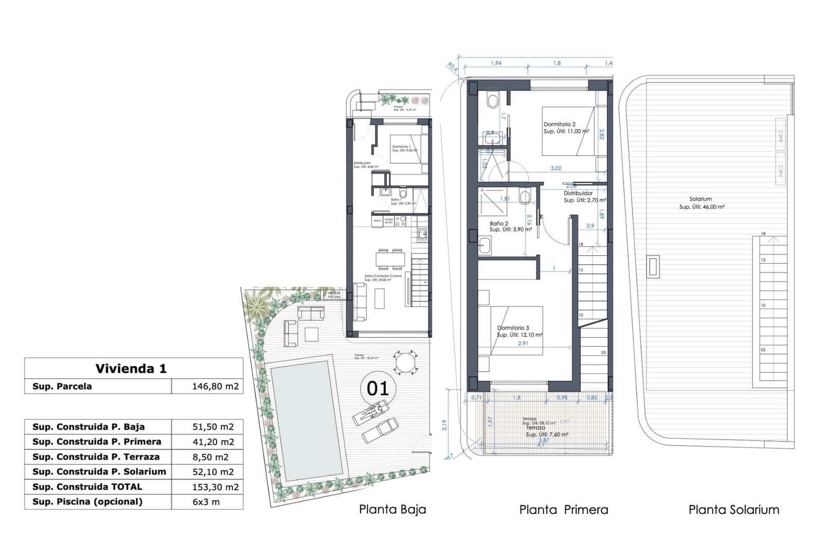 3 soveværelse Villa til salg i Orihuela Costa med swimmingpool - € 360.000 (Ref: 9788579)