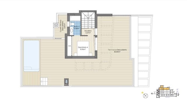 Apartamento de 3 habitaciones en Marbella en venta con piscina - 1.350.000 € (Ref: 9788610)