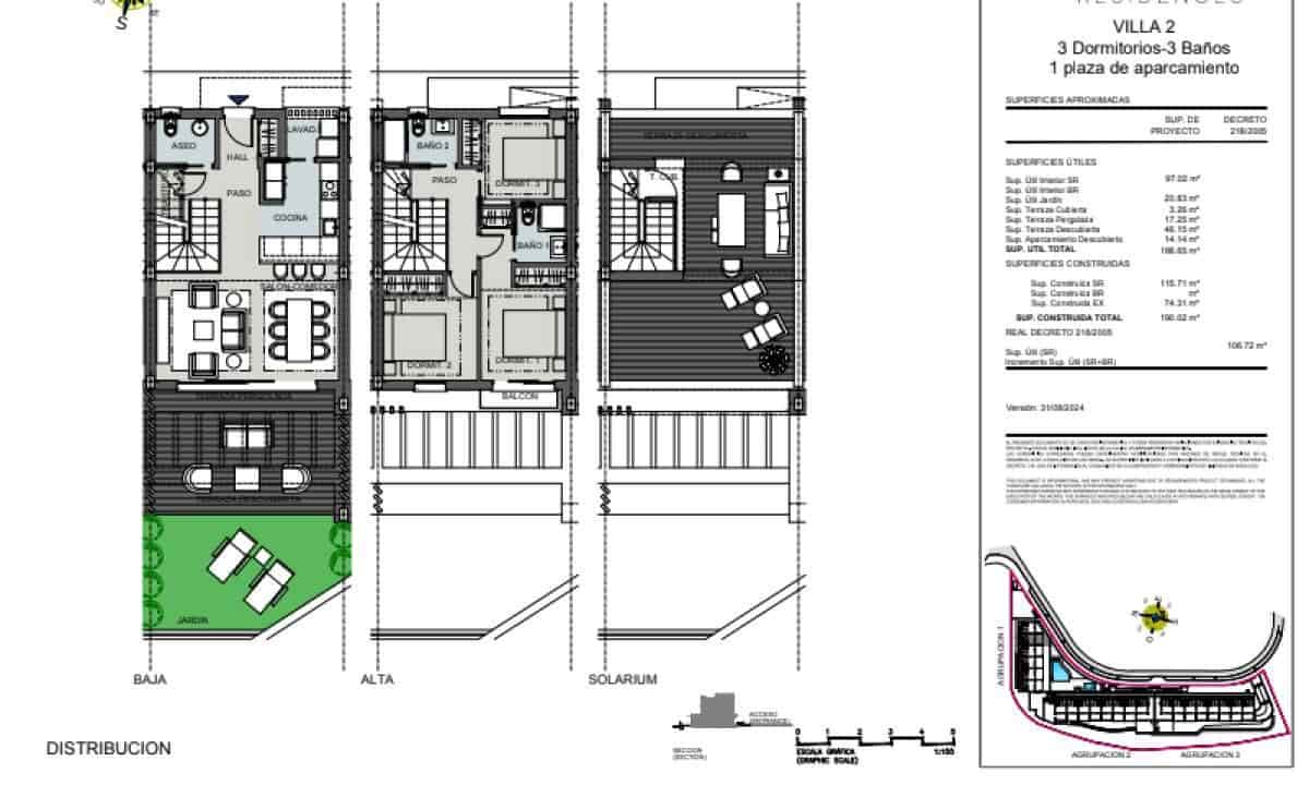 3 soverom Rekkehus til salgs i Torrenueva med svømmebasseng garasje - € 1 113 000 (Ref: 9788636)