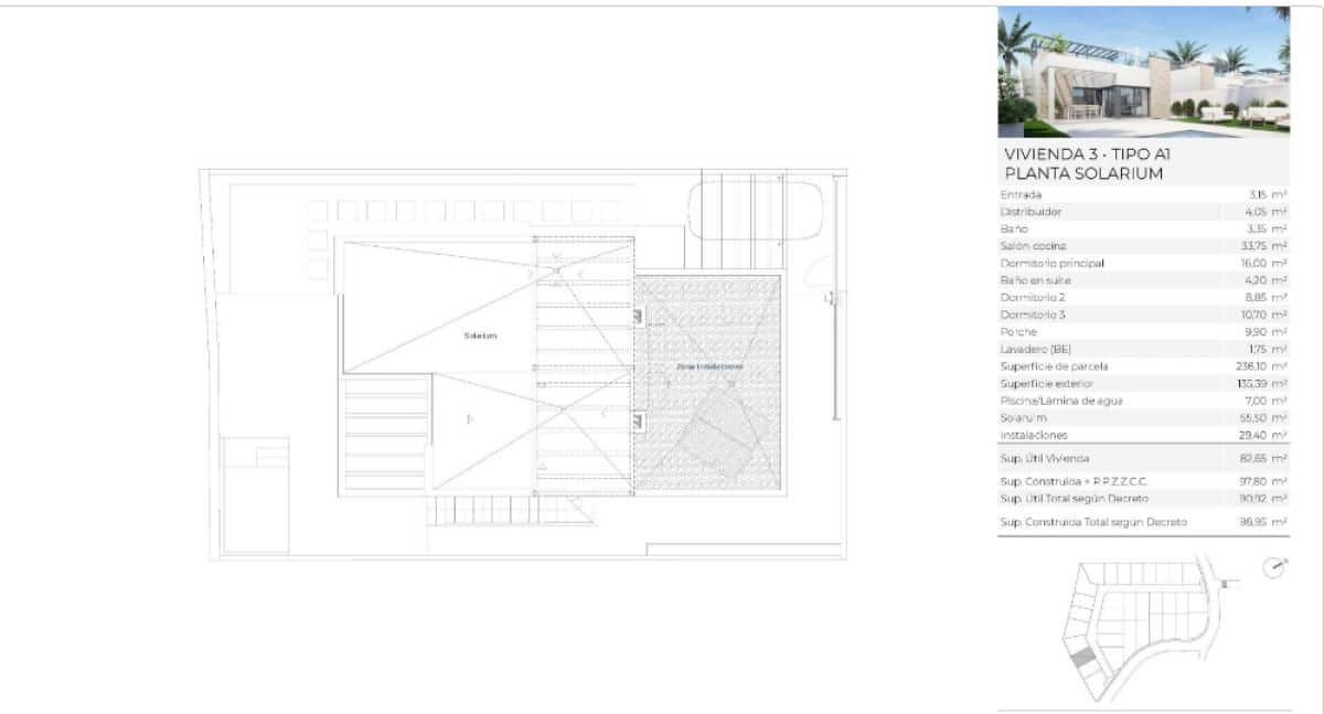 3 bedroom Villa for sale in Vera with pool - € 341,000 (Ref: 9788644)