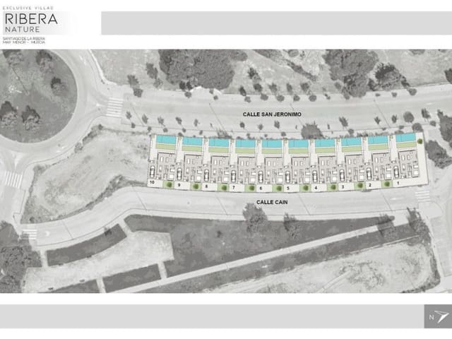 3 Zimmer Reihenhaus zu verkaufen in Santiago de la Ribera, San Javier mit Pool Garage - 595.000 € (Ref: 9799552)