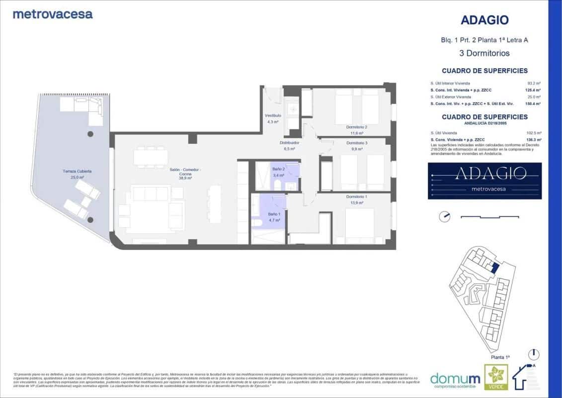 3 soverom Leilighet til salgs i New Golden Mile med svømmebasseng garasje - € 567 000 (Ref: 9804723)