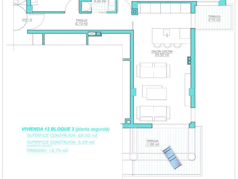2 soveværelse Lejlighed til salg i Los Alcazares med swimmingpool - € 399.000 (Ref: 9804730)