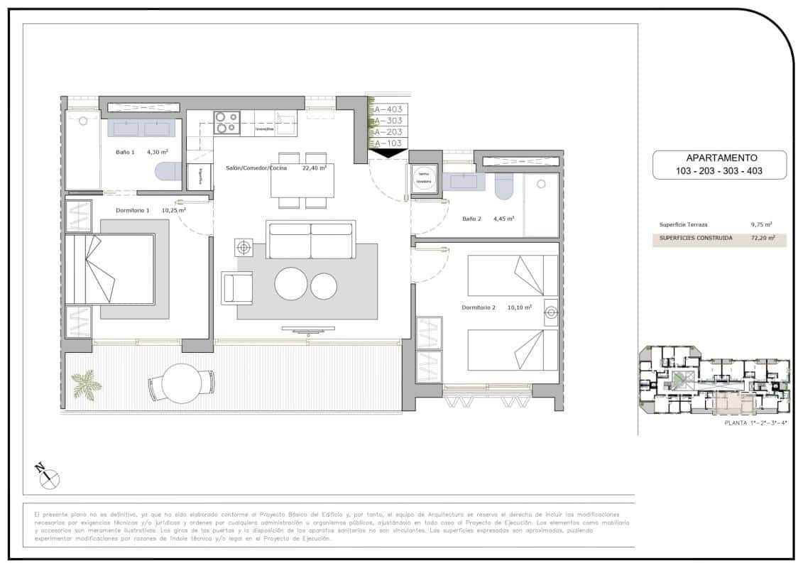 1 camera da letto Appartamento in vendita in Los Cuarteros con piscina garage - 149.900 € (Rif: 9813401)