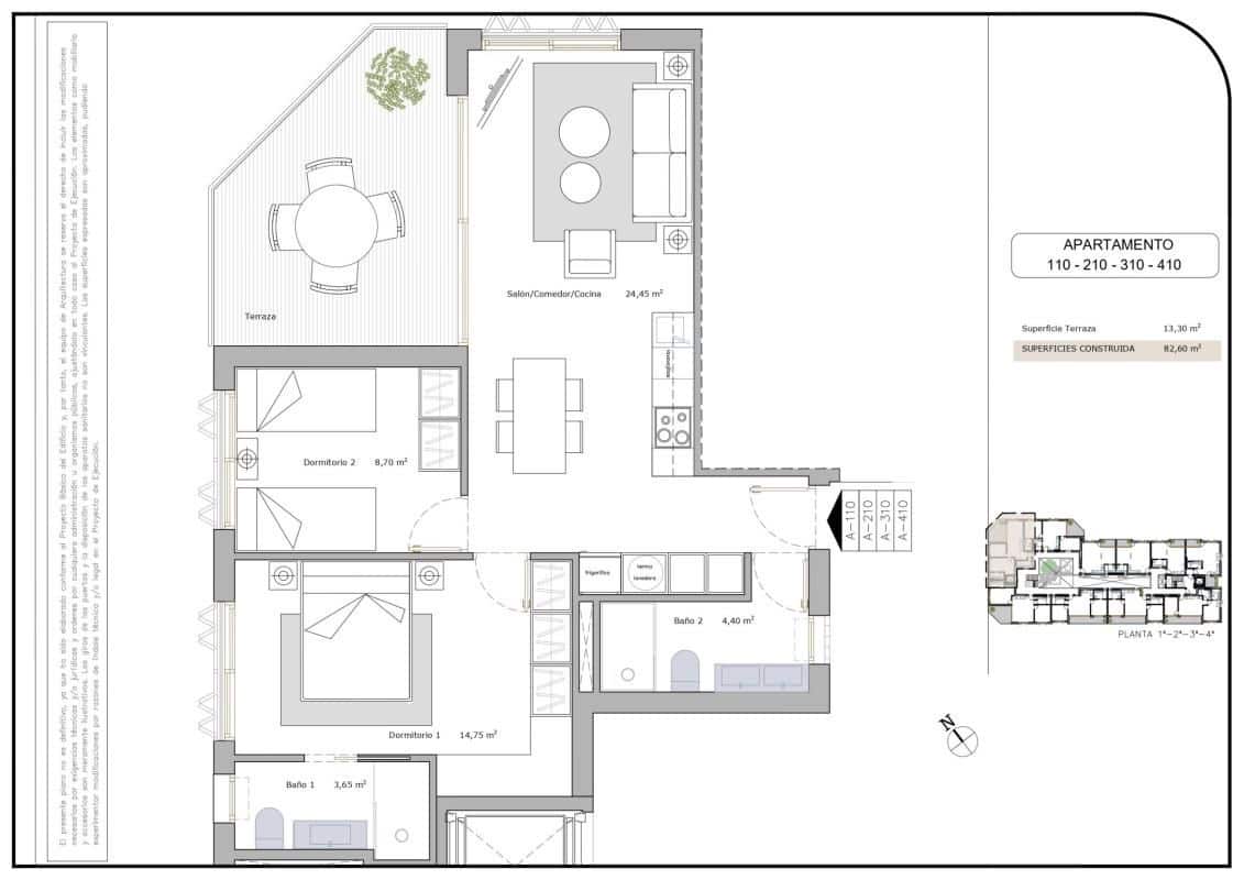 1 camera da letto Appartamento in vendita in Los Cuarteros con piscina garage - 149.900 € (Rif: 9813401)