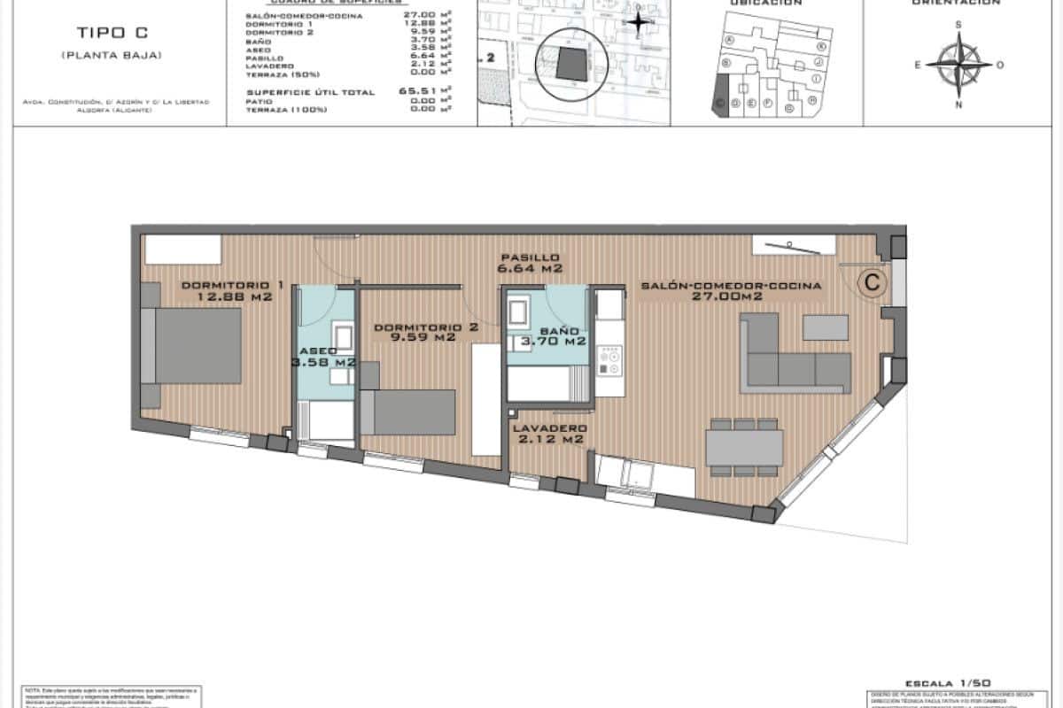3 soverom Leilighet til salgs i Algorfa med svømmebasseng - € 208 266 (Ref: 9825583)