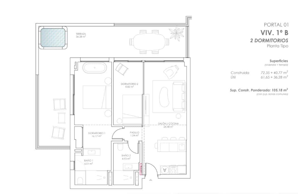 1 Zimmer Apartment zu verkaufen in Fuengirola mit Pool - 275.000 € (Ref: 9839570)