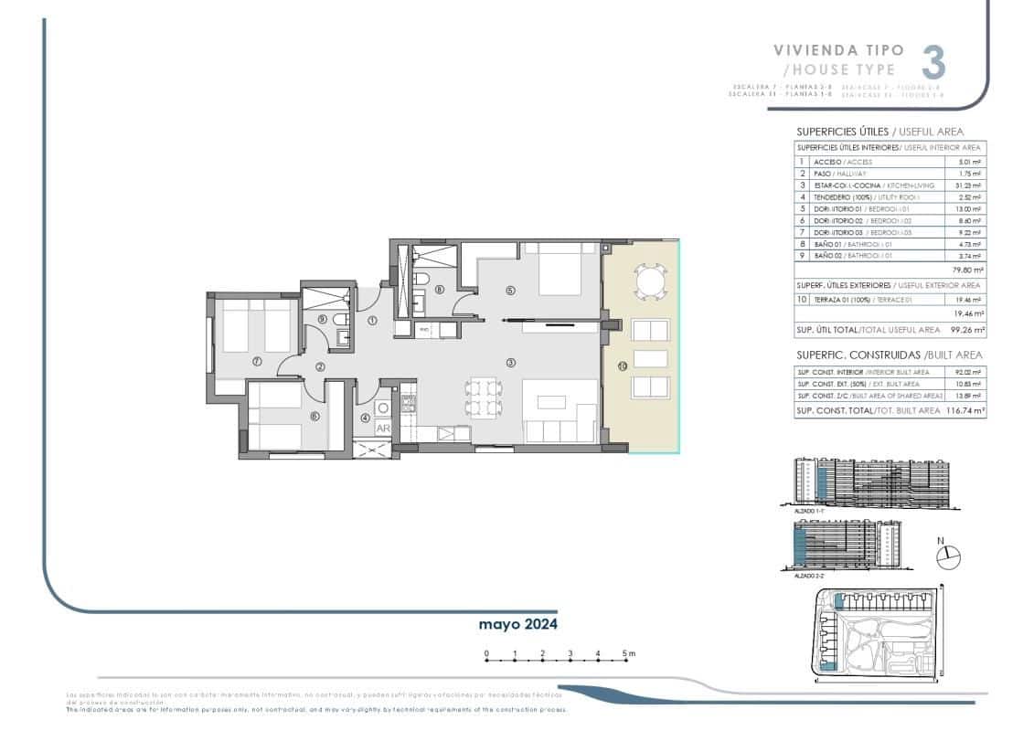 3 soverom Leilighet til salgs i Punta Prima med svømmebasseng - € 364 000 (Ref: 9846681)