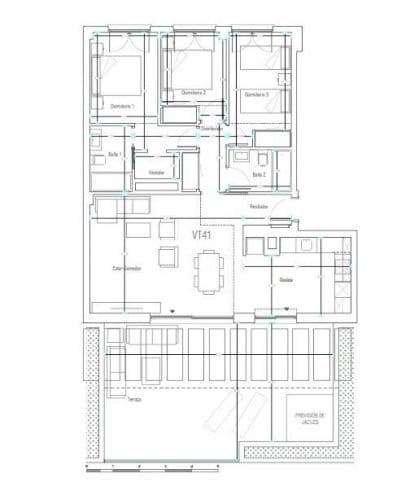 3 makuuhuone Kattohuoneisto myytävänä paikassa Los Dolses mukana uima-altaan - 424 000 € (Ref: 9849695)