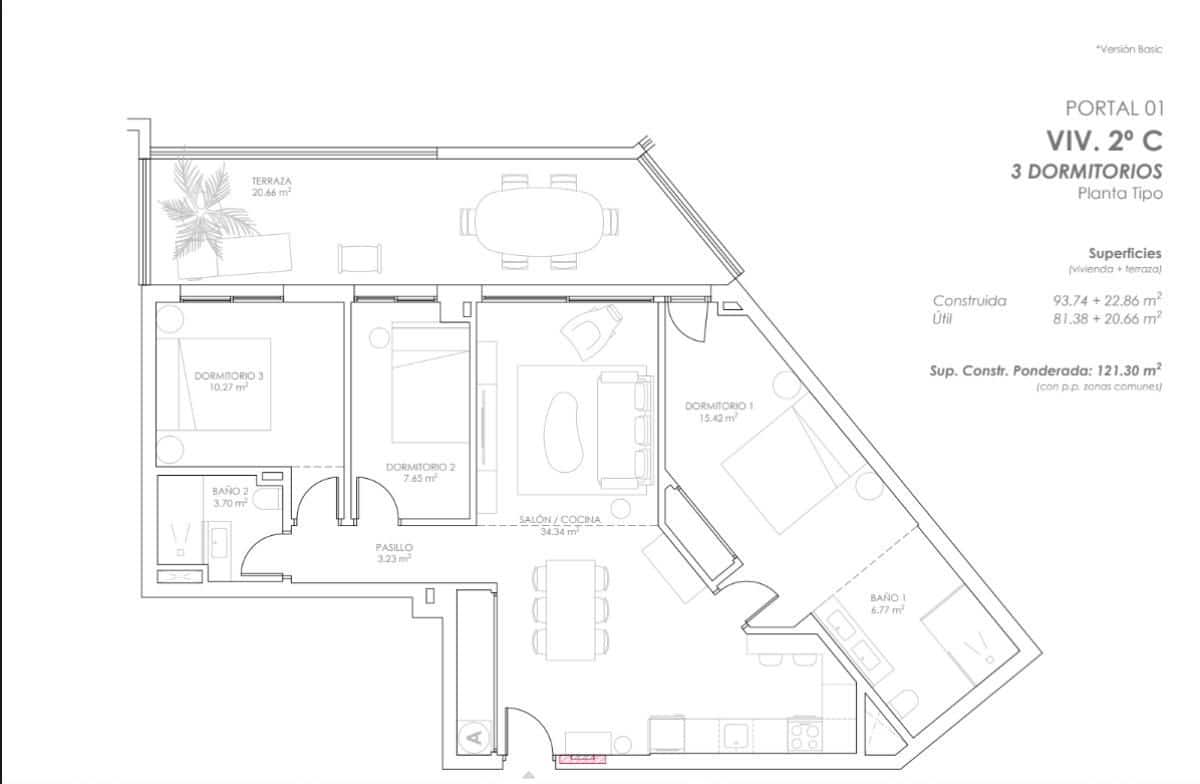 3 soveværelse Lejlighed til salg i Fuengirola med swimmingpool - € 674.960 (Ref: 9849703)