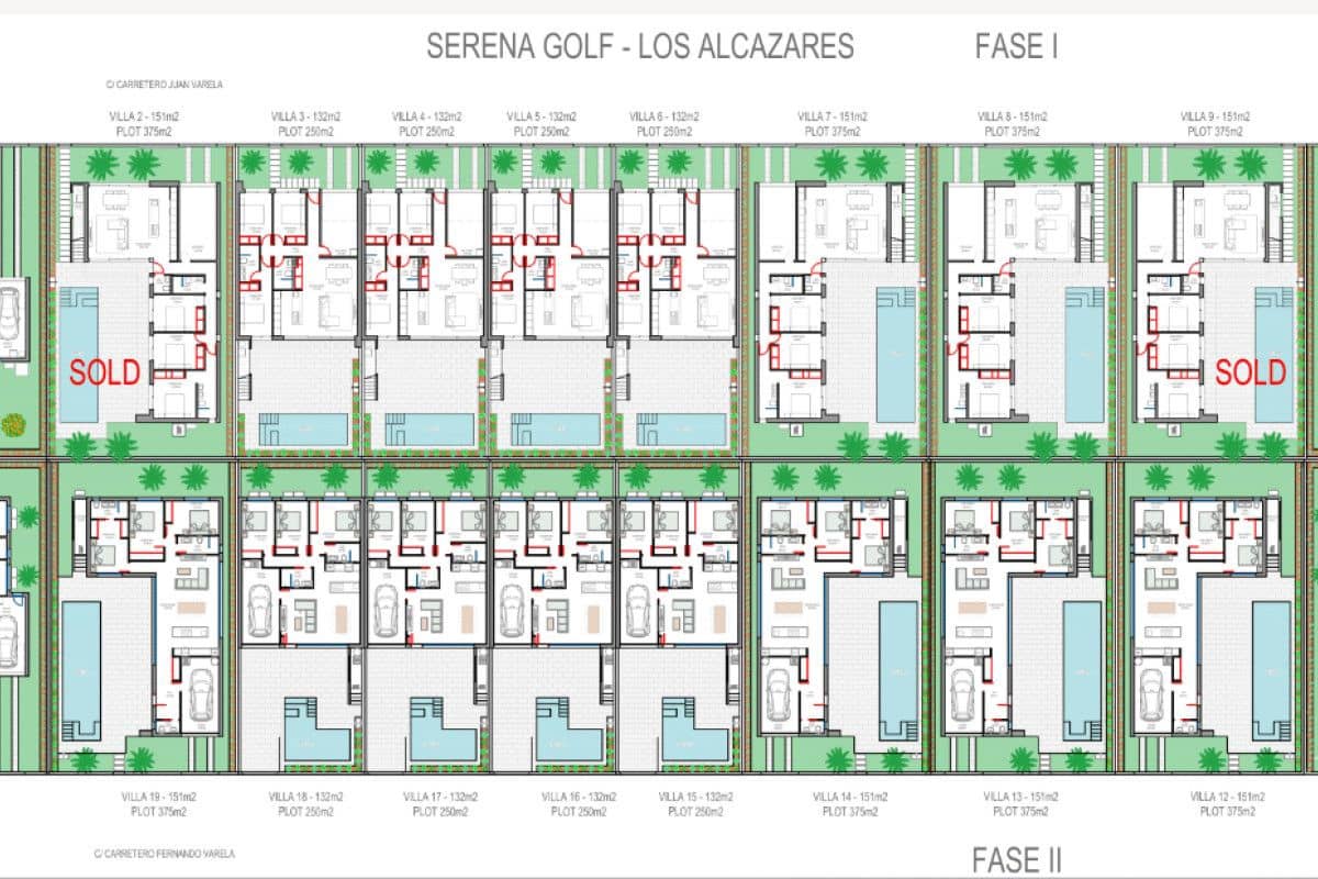 3 Zimmer Reihenhaus zu verkaufen in Los Alcazares mit Pool - 504.300 € (Ref: 9855761)
