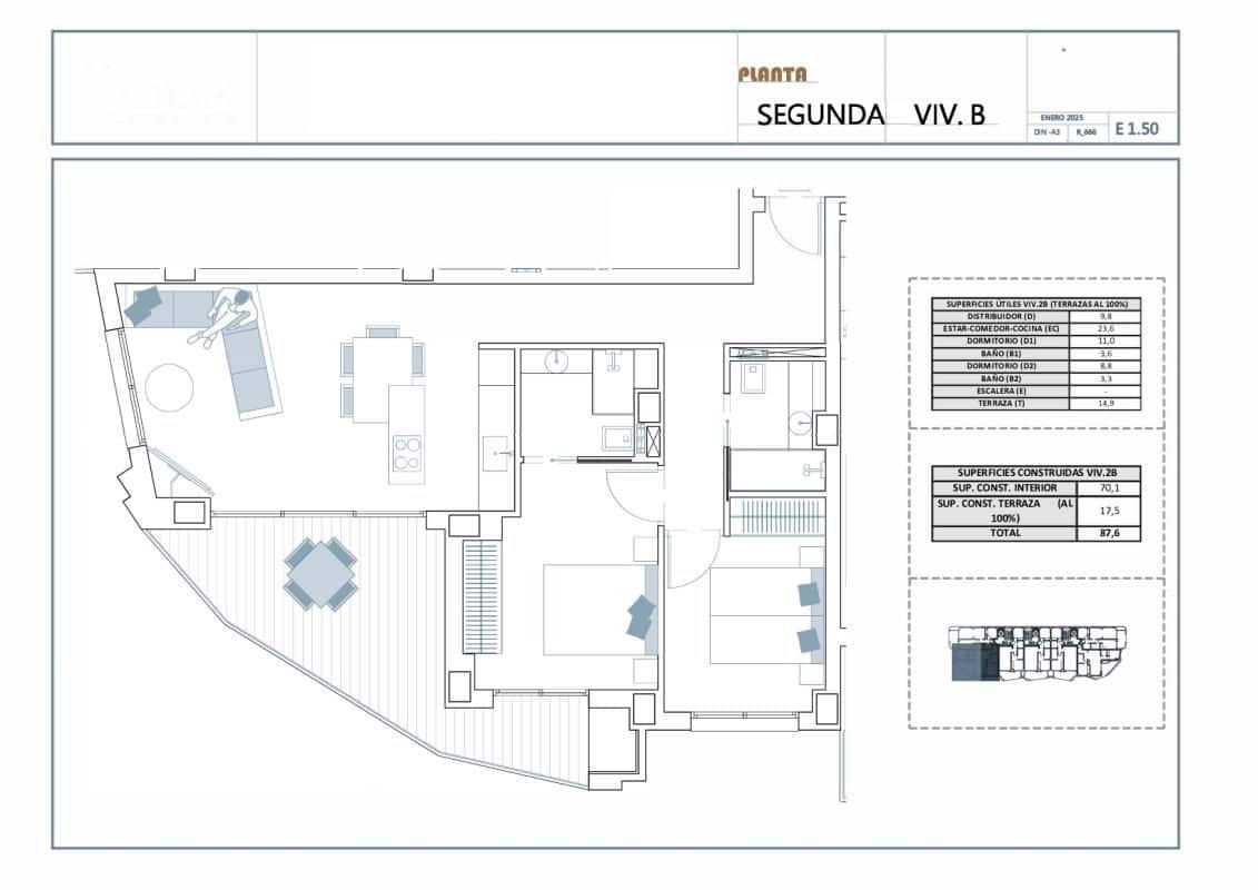 2 quarto Apartamento para venda em La Villajoyosa / Vila Joiosa com piscina - 430 000 € (Ref: 9879108)