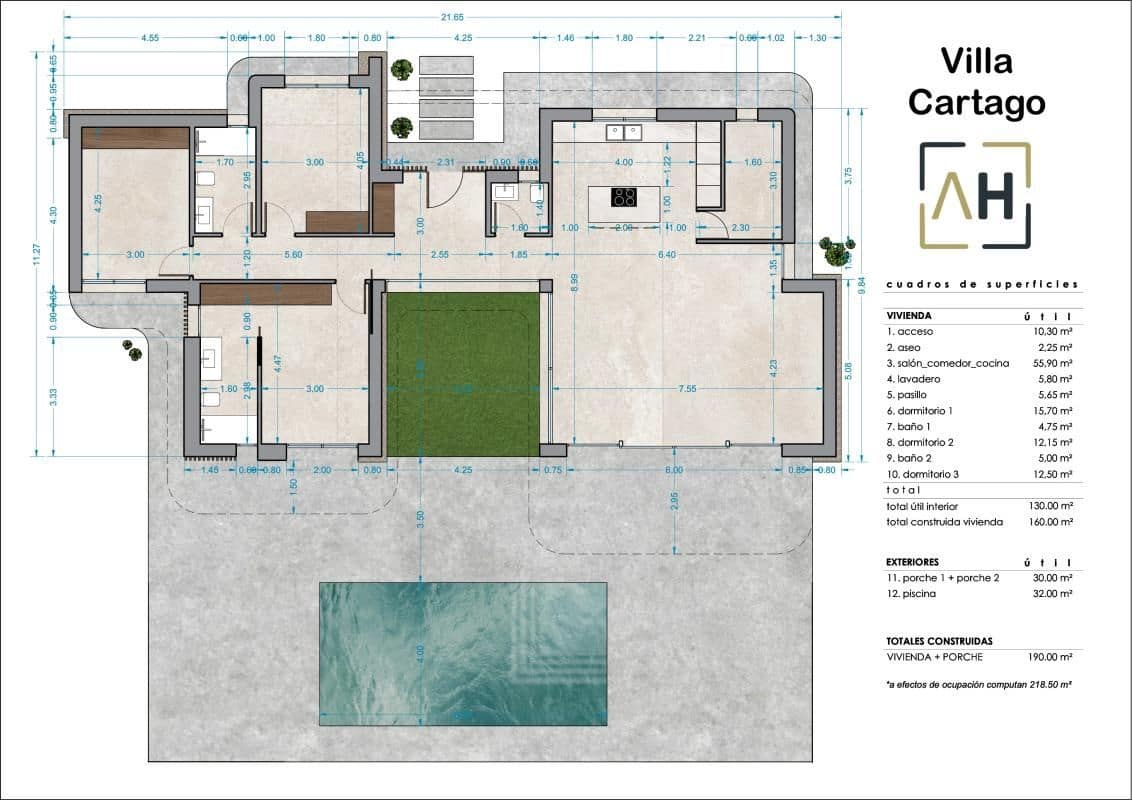 3 sypialnia Willa na sprzedaż w Monforte del Cid z basenem - 525 000 € (Ref: 9896541)