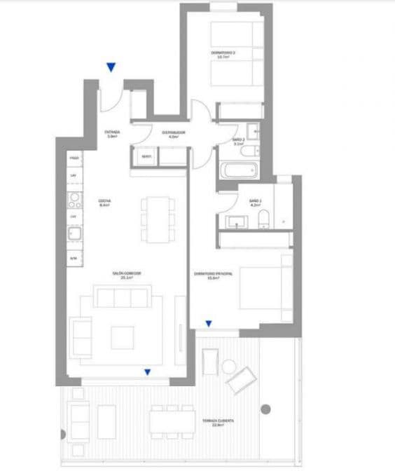 Apartamento de 3 habitaciones en Benahavís en venta con piscina - 444.000 € (Ref: 9899037)