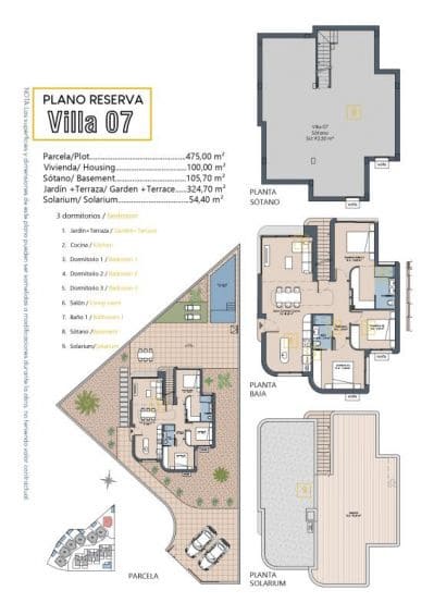 3 bedroom Villa for sale in Los Alcazares with pool - € 539,900 (Ref: 9900971)