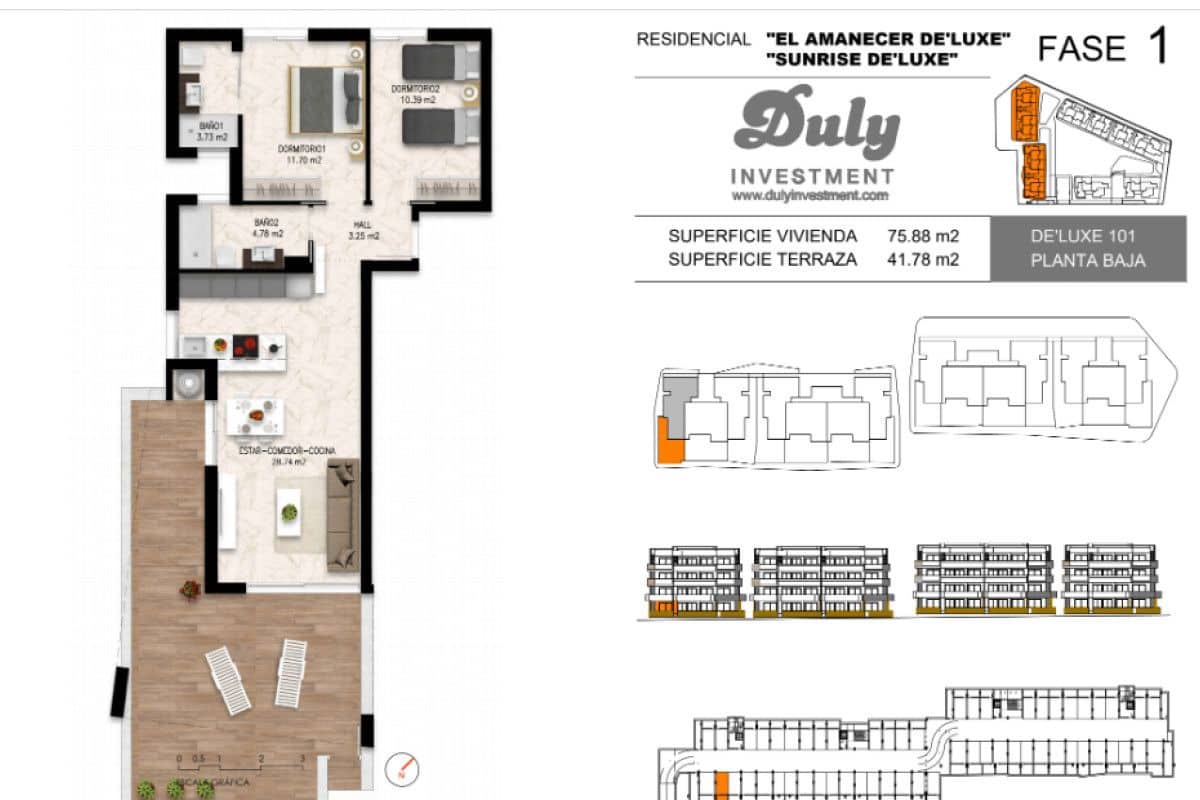 2 makuuhuone Huoneisto myytävänä paikassa Orihuela Costa mukana uima-altaan - 575 000 € (Ref: 9908222)