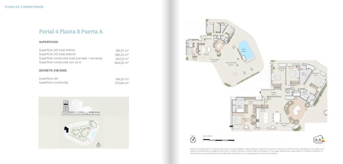 3 soveværelse Lejlighed til salg i Malaga by med swimmingpool - € 1.199.000 (Ref: 9913360)
