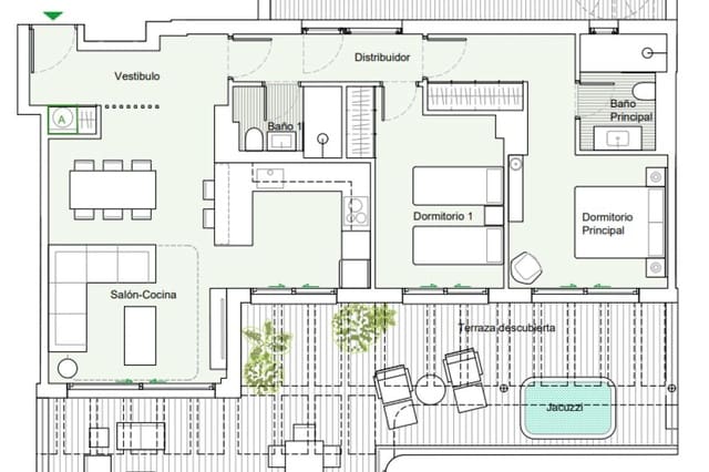 3 makuuhuone Huoneisto myytävänä paikassa Mijas mukana uima-altaan 
autotalli - 690 000 € (Ref: 9916084)