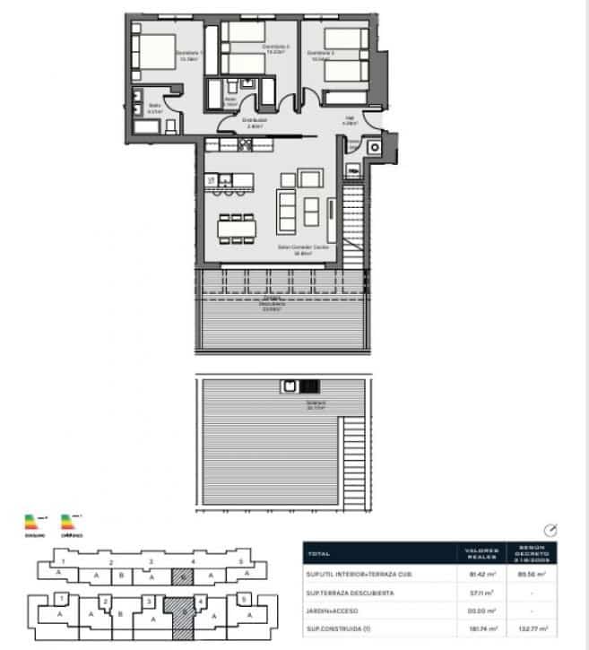 4 makuuhuone Huoneisto myytävänä paikassa Torremolinos mukana uima-altaan 
autotalli - 795 000 € (Ref: 9931804)