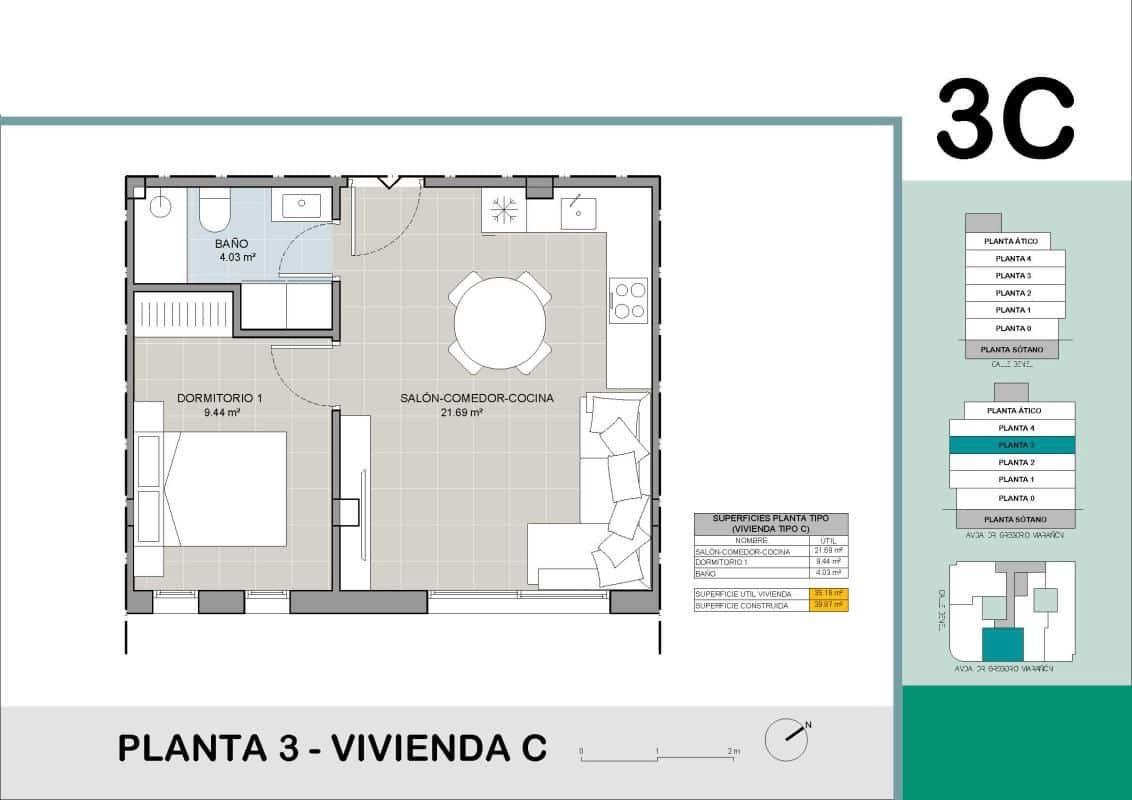 2 soverom Leilighet til salgs i Torrevieja med svømmebasseng - € 255 000 (Ref: 9936613)