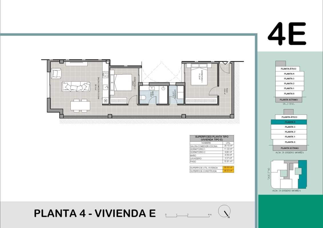 2 soverom Leilighet til salgs i Torrevieja med svømmebasseng - € 255 000 (Ref: 9936613)