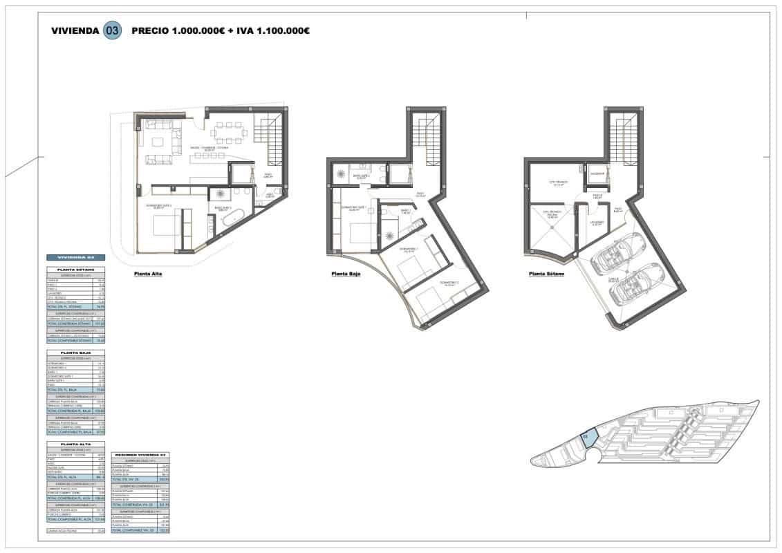 3 bedroom Apartment for sale in Calpe / Calp with pool - € 1,450,000 (Ref: 9950041)