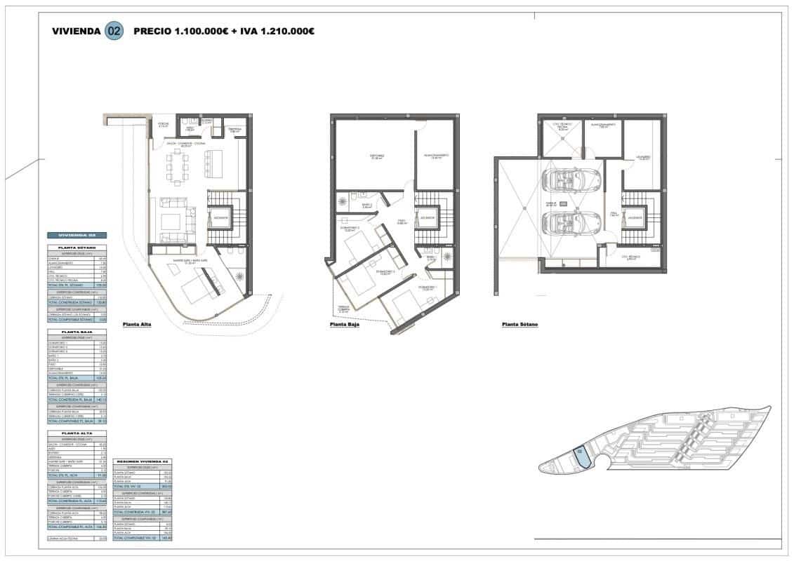 3 bedroom Apartment for sale in Calpe / Calp with pool - € 1,450,000 (Ref: 9950041)