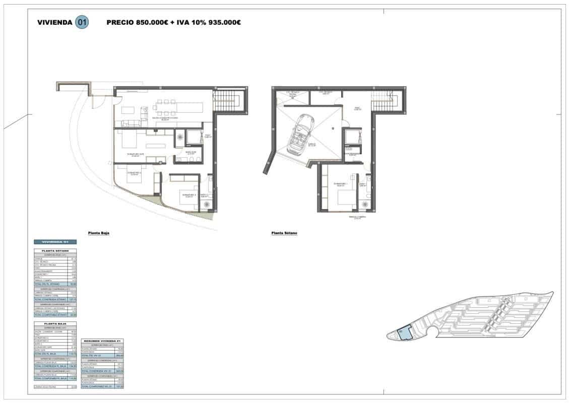 3 bedroom Apartment for sale in Calpe / Calp with pool - € 1,450,000 (Ref: 9950041)