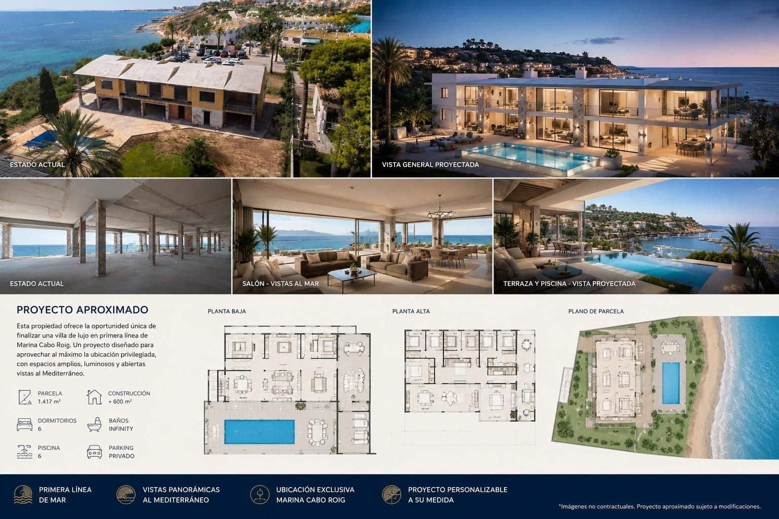 6 bedroom Villa for sale in Cabo Roig - € 2,400,000 (Ref: 9955971)