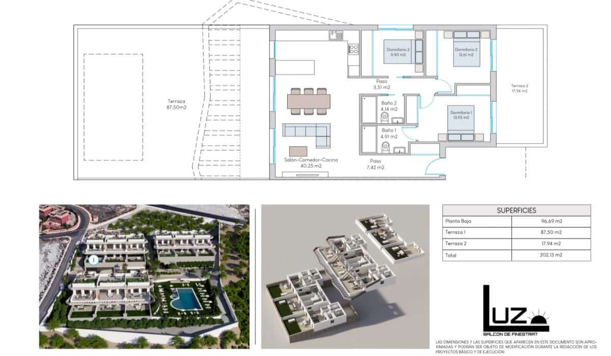 Bungalow de 3 habitaciones en Finestrat en venta con piscina - 439.898 € (Ref: 9968370)