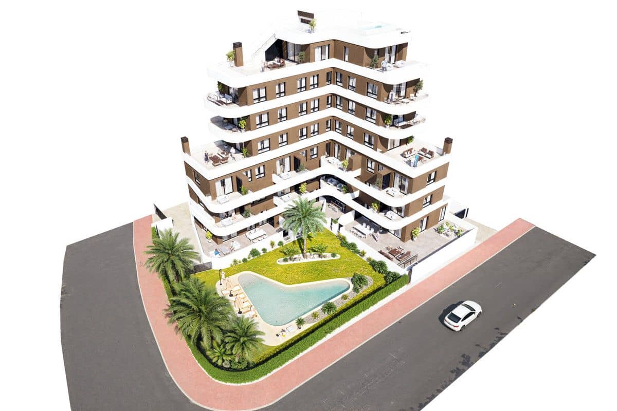 3 soveværelse Lejlighed til salg i Guardamar del Segura med swimmingpool - € 435.000 (Ref: 9992120)