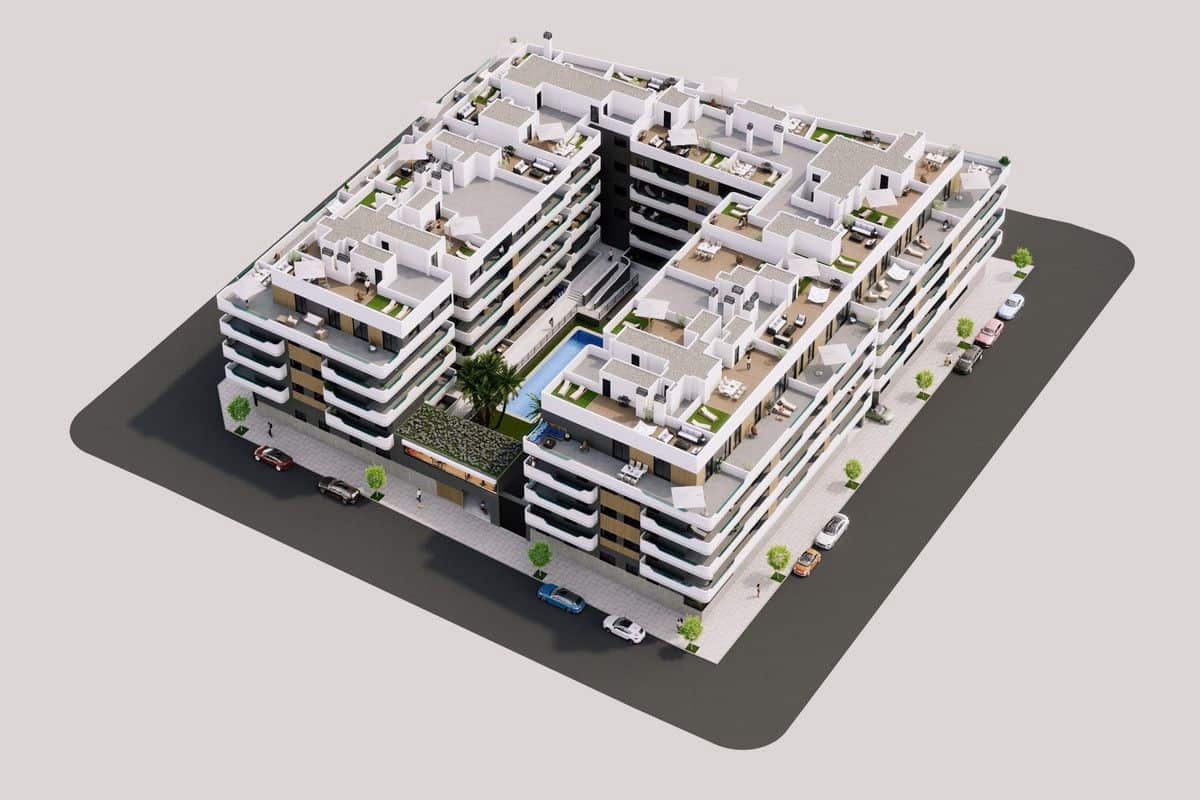 2 soverom Leilighet til salgs i Santa Pola med svømmebasseng - € 298 000 (Ref: 9992463)