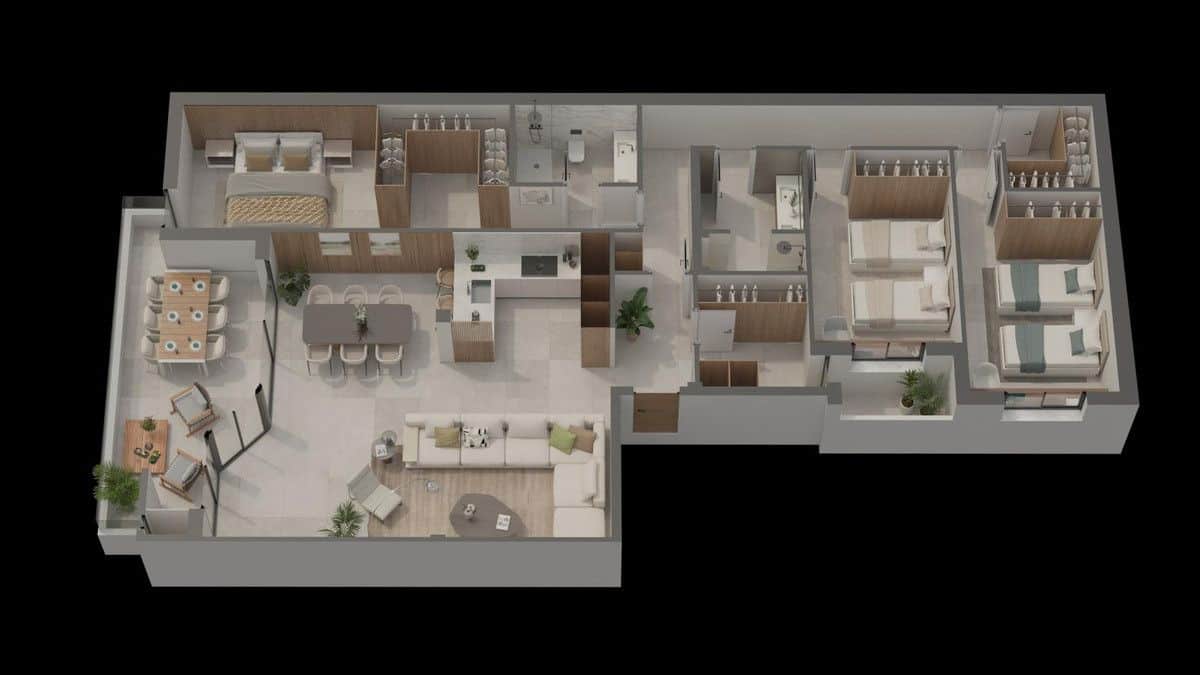 3 sypialnia Apartament na sprzedaż w Aguilas z basenem - 320 000 € (Ref: 9992713)