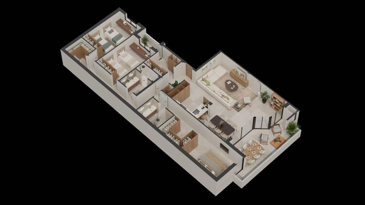 3 sypialnia Apartament na sprzedaż w Aguilas z basenem - 320 000 € (Ref: 9992713)