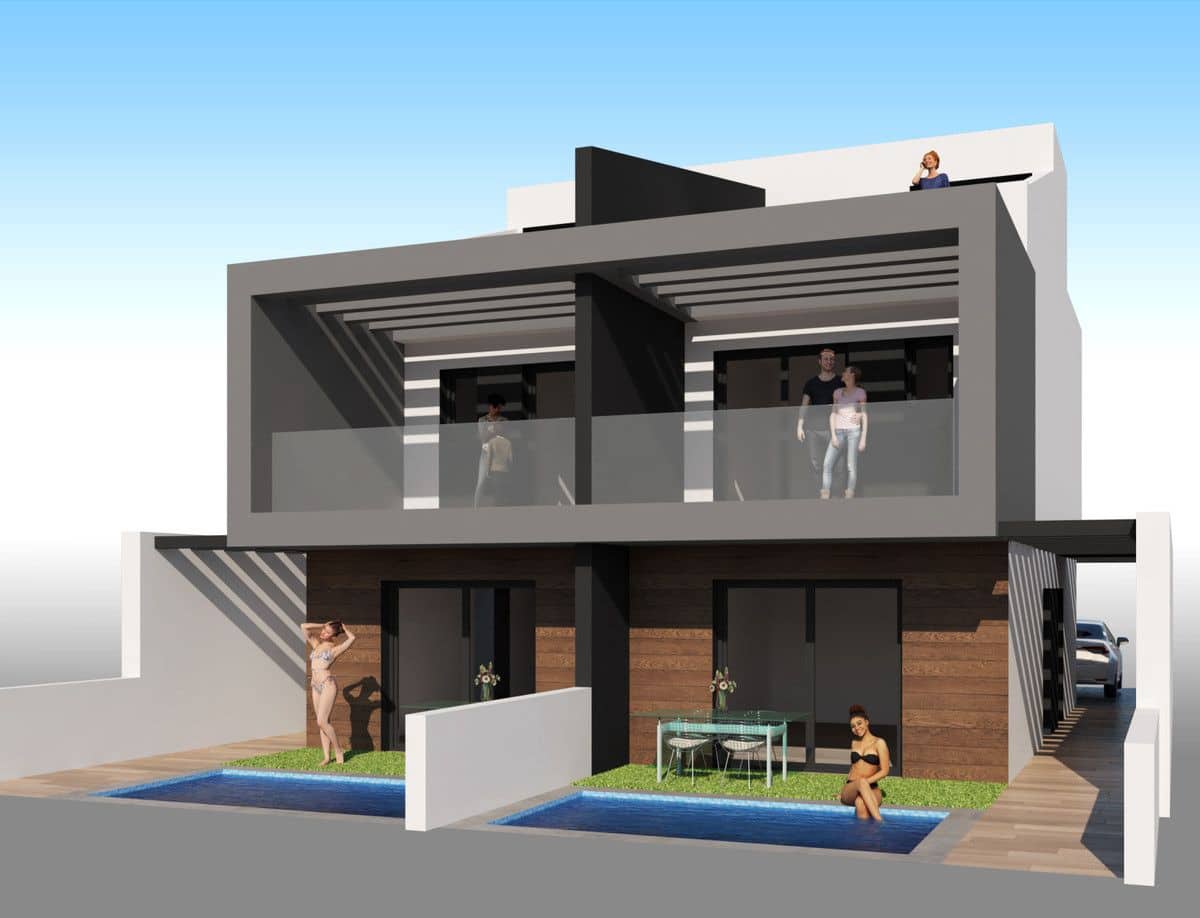 3 quarto Moradia para venda em Santiago de la Ribera com piscina - 400 000 € (Ref: 9993167)