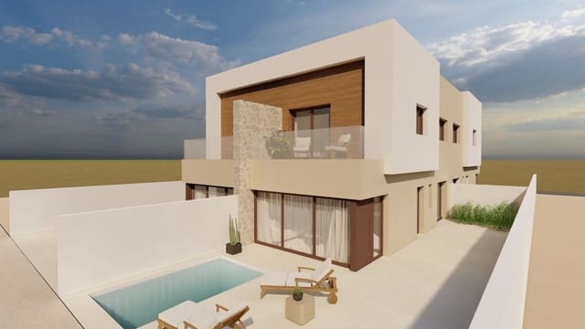 3 Zimmer Doppelhaus zu verkaufen in Santiago de la Ribera, San Javier mit Pool - 376.500 € (Ref: 9993543)