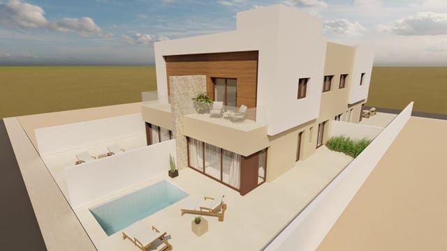 3 Zimmer Doppelhaus zu verkaufen in Santiago de la Ribera, San Javier mit Pool - 376.500 € (Ref: 9993543)