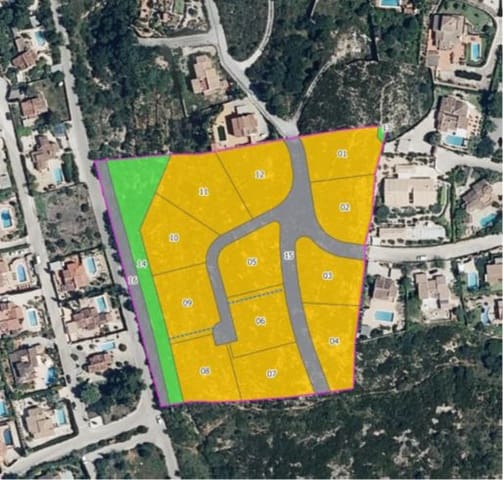 Tontti myytävänä paikassa Pinosol, Javea / Xàbia - 2 250 000 € (Ref: 9801002)