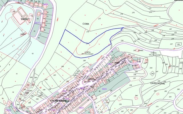 Ubebygd land til salgs i Vall de Laguart - € 105 000 (Ref: 9964222)
