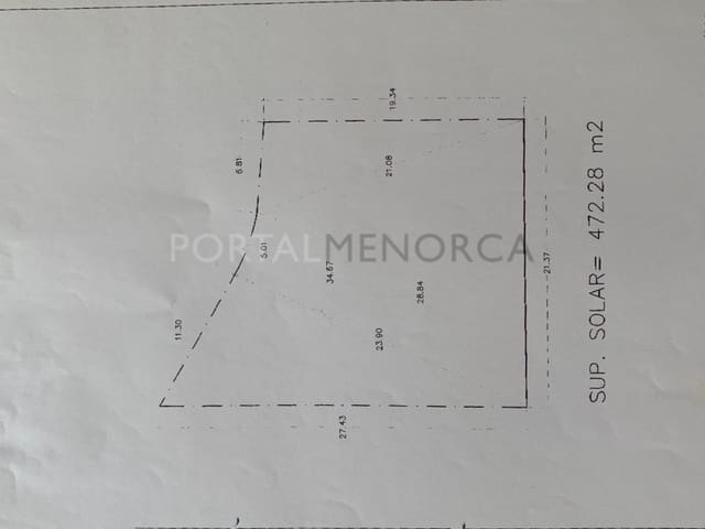 Tontti myytävänä paikassa Ciutadella, Ciutadella de Menorca - 630 000 € (Ref: 6987183)