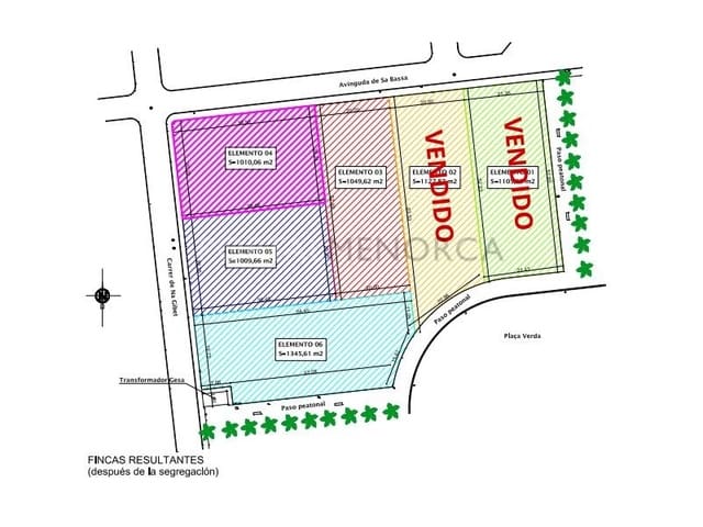 Tontti myytävänä paikassa Son Blanc, Ciutadella de Menorca - 312 000 € (Ref: 8816256)